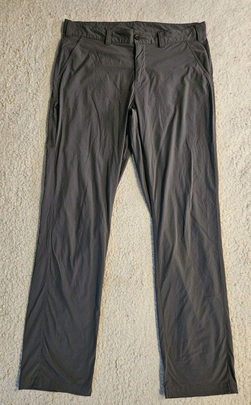 Eddie Bauer Mens 36x34 Travex Horizon Guide Pro Pants Charcoal Dark Grey Nylon
